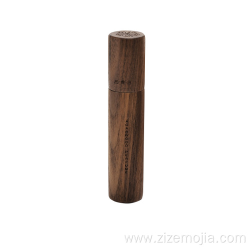 Bamboo covered essential oil roll on bottle